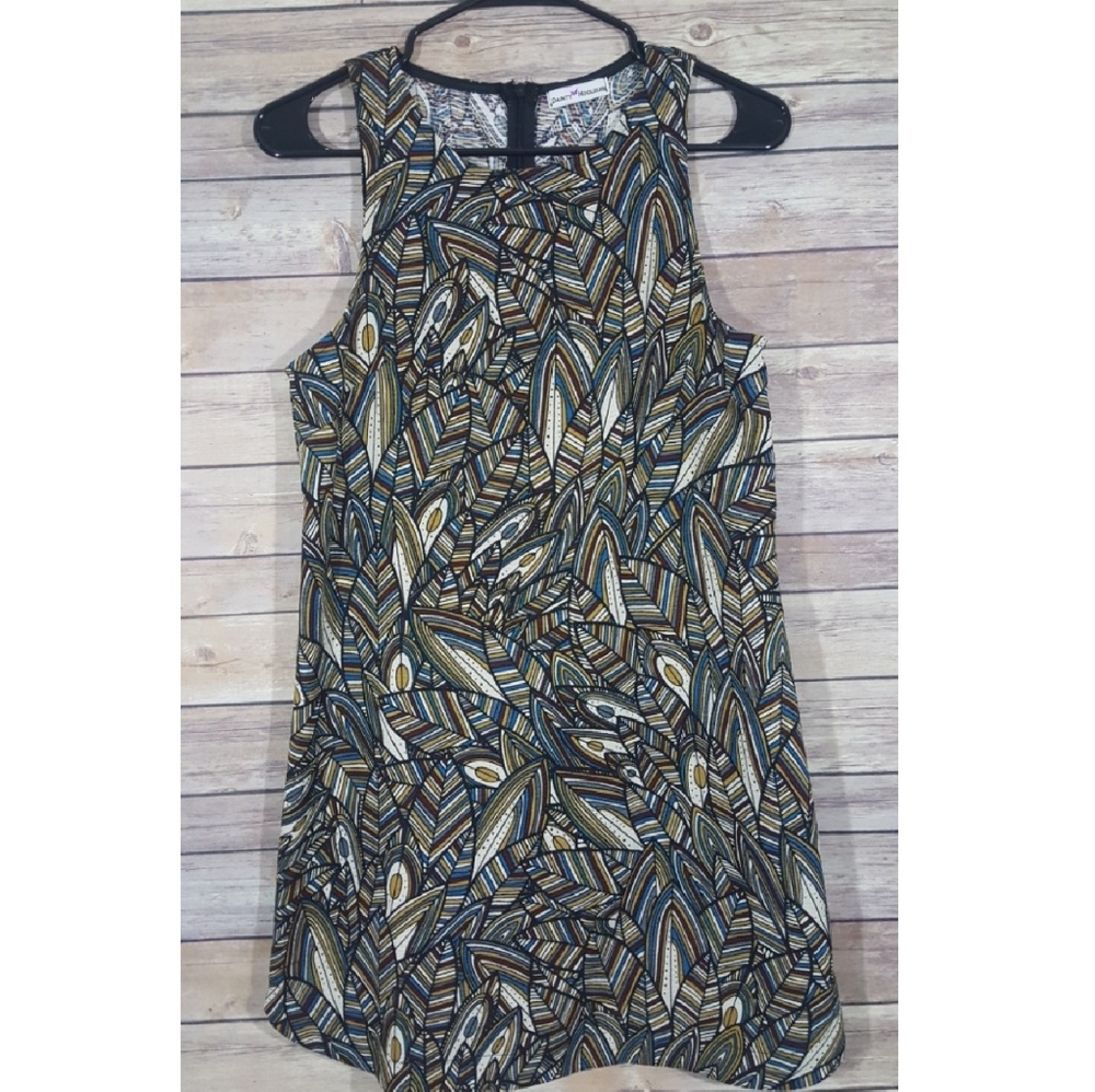 Dainty Hooligan sleeveless  tunic dress leaves s